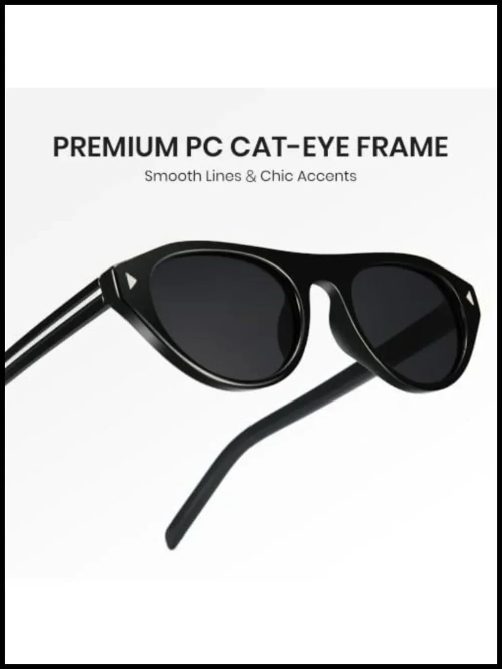 Retro Oval Cat Eye Sunglasses UV400 Protection Lightweight for Travel
